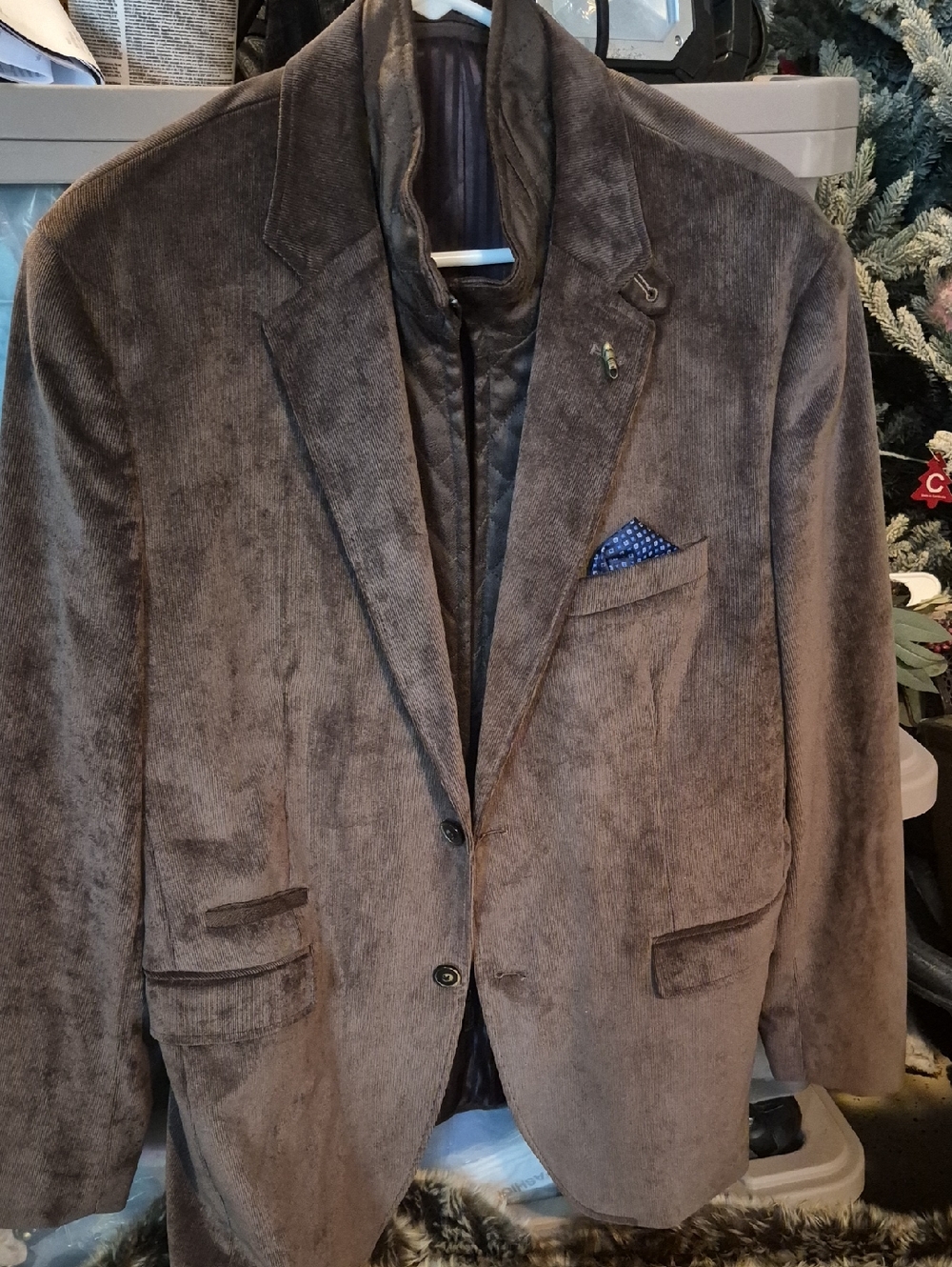 Brown Corduroy Sport Coat - Men's Tailored Blazer